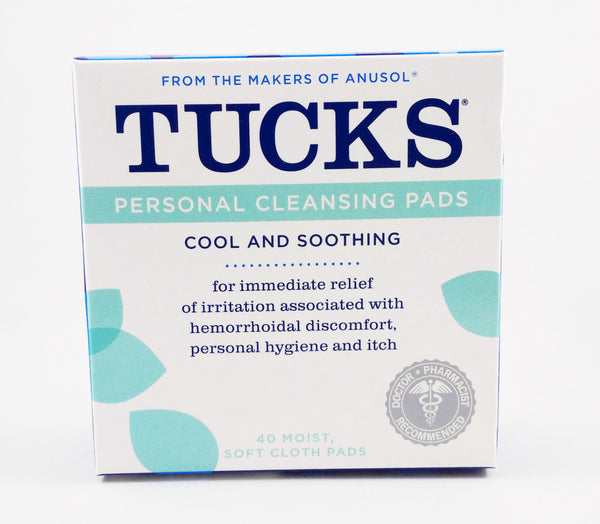 TUCKS PERSONAL CLEANSING PADS 40'S - Queensborough Community Pharmacy - 1