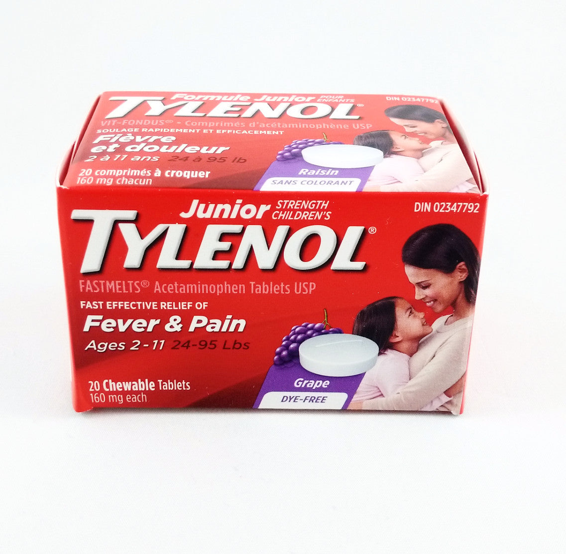 TYLENOL JR FASTMELTS DF GRAPE 20'S - Queensborough Community Pharmacy - 1