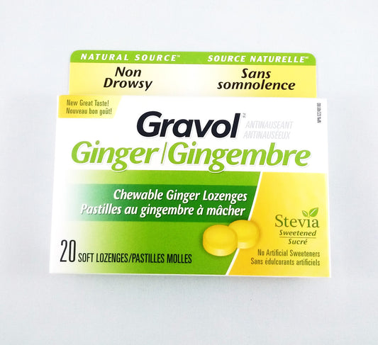GRAVOL GINGER SOFT CHEW LOZ 20'S - Queensborough Community Pharmacy - 1