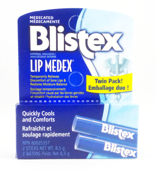 BLISTEX LIP MEDEX TWIN PACK 2/4.25G - Queensborough Community Pharmacy