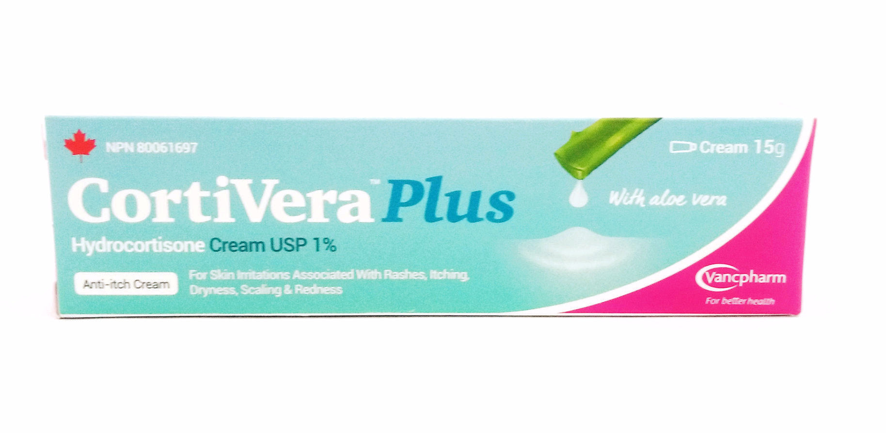 CORTIVERA PLUS 1% HYDROCORTISONE CREAM 15G - Queensborough Community Pharmacy - 1