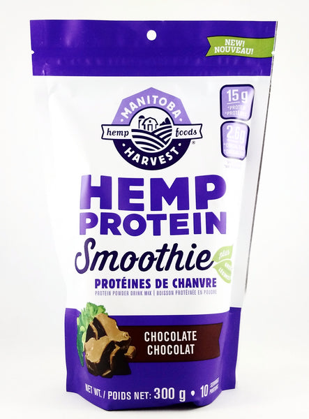 MANITOBA HARVEST HEMP PROTEIN SMOOTHIE CHOCOLATE 300G - Queensborough Community Pharmacy - 1
