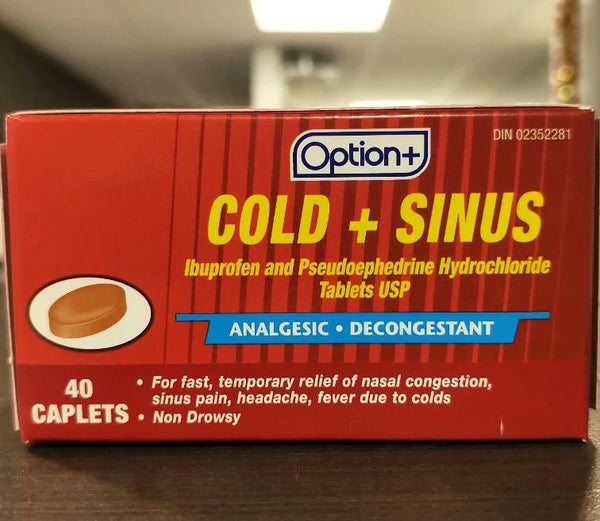 OPTION+ COLD & SINUS CAPLETS