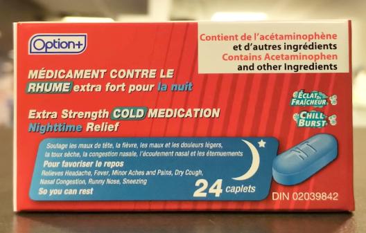OPTION+ COLD NIGHT EXTRA STRENGTH CAPLET