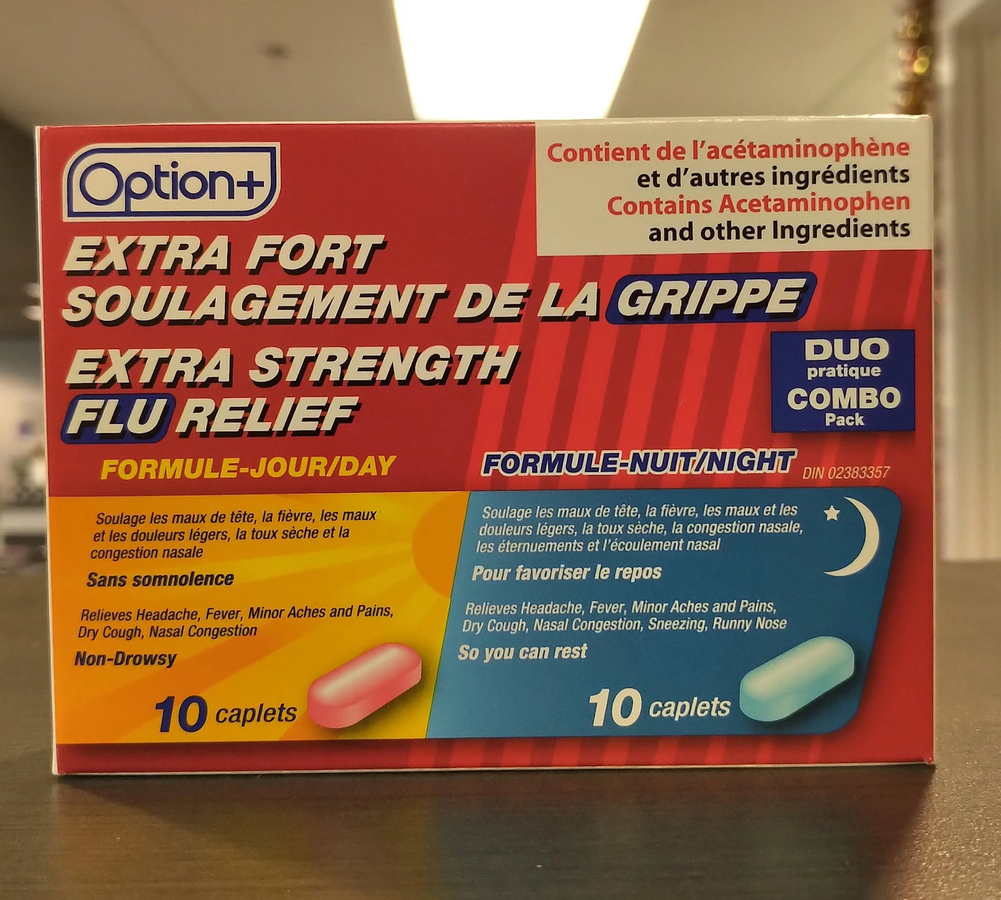 OPTION+ FLU MED. EXT. STR. DAY & NT DUO PAK CAPS