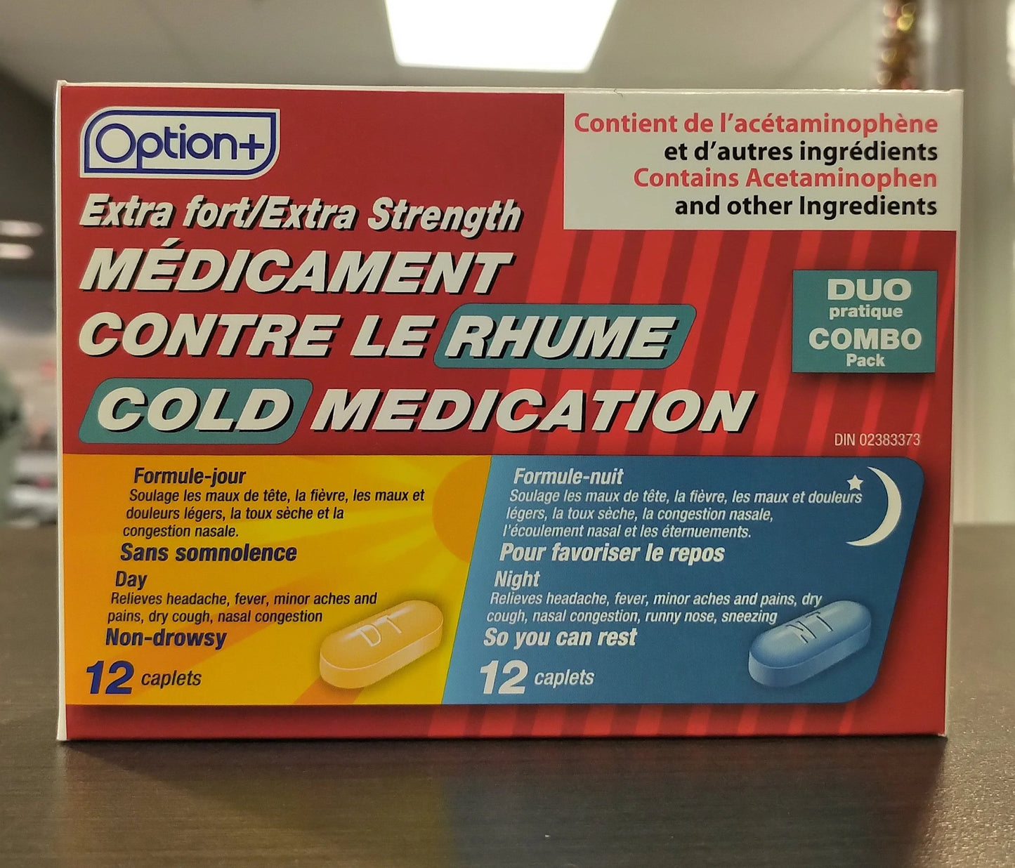 OPTION+ COLD DAY & NIGHT COMBO 500MG 12+12