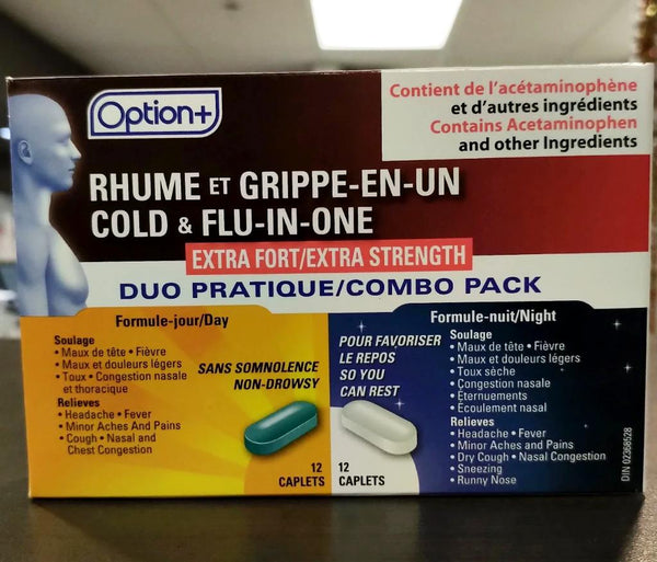 OPTION+ COLD & FLU CAPLETS DUO PACK