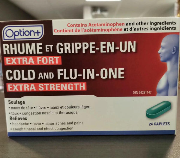 OPTION+ COLD FLU TABLETS ALL IN ONE