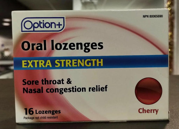 OPTION+ SORE THROAT LOZENGE