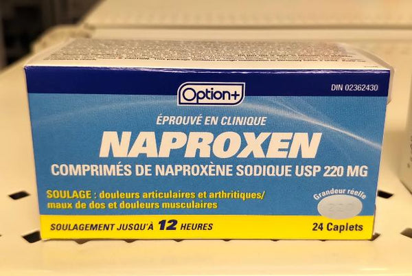 OPTION+ NAPROX 220MG CAPLETS 24 (ALEVE GENERIC)