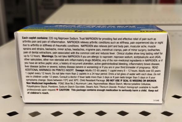 OPTION+ NAPROX 220MG CAPLETS 24 (ALEVE GENERIC)