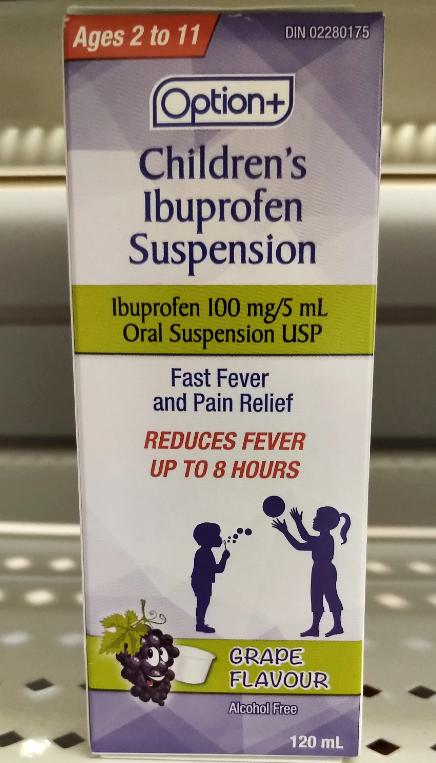 OPTION+ IBUPROFEN KID GRAPE FLAVOUR