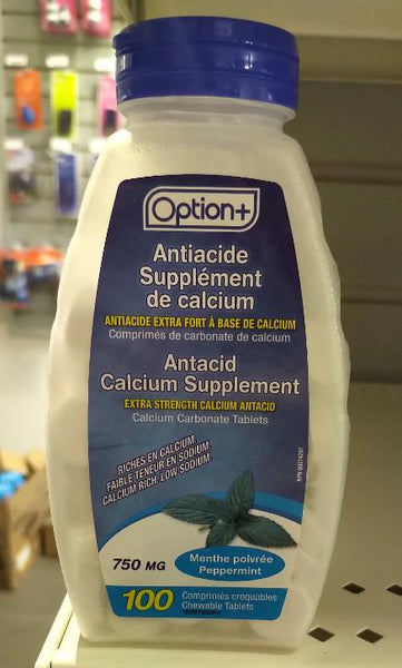 OPTION+ ANTACID 750MG TAB