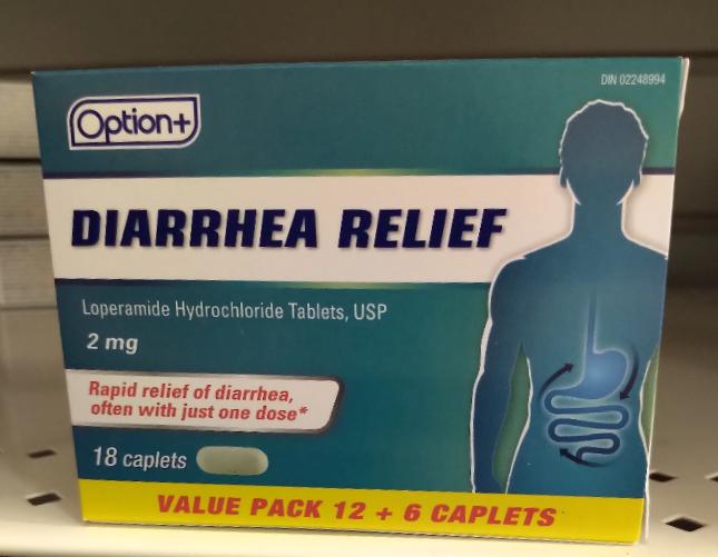 OPTION+ ANTI-DIARRHEAL 12 + 6 CAPLETS