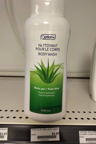 OPTION+ PURE ALOE VERA BODY WASH