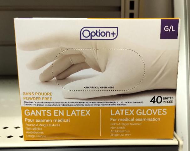 OPTION+ GLOVE LATEX PFR LARGE