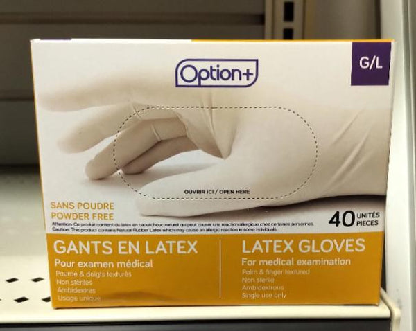 OPTION+ GLOVE LATEX PFR LARGE