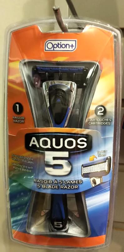 OPTION+ RAZOR BLADE AQUOS 5 MEN