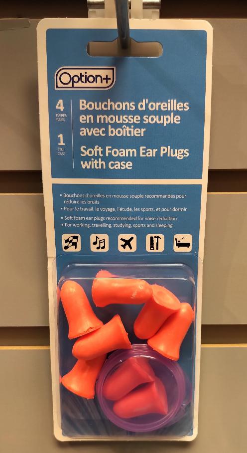 OPTION+ EAR PLUG SOFT FOAM 33DB
