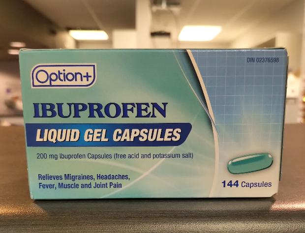 OPTION+ IBUPROFEN 200MG LIQUID GEL 144 CAPSULES