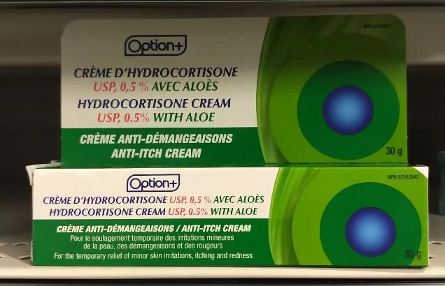 OPTION+ CREAM HYDROCORTIZONE ALOE