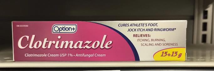 OPTION+ CLOTRIMAZOLE CREAM 1% 15+15 BONUS