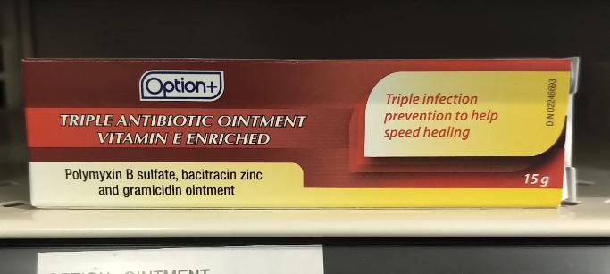 OPTION+ TRIPLE ANTIBIOTIC OINTMENT 15G
