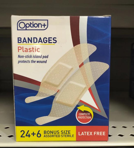 OPTION+ BANADGE PLUS ADHESIVE 24+6