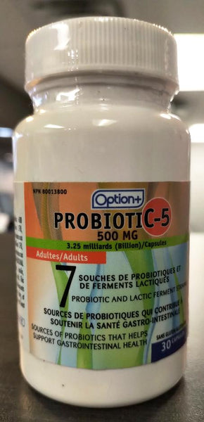 OPTION+ PROBIOTICS C-5 500 MG