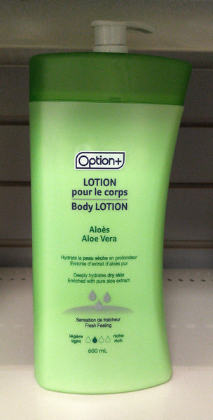 OPTION+ ALOE VERA BODY LOTION