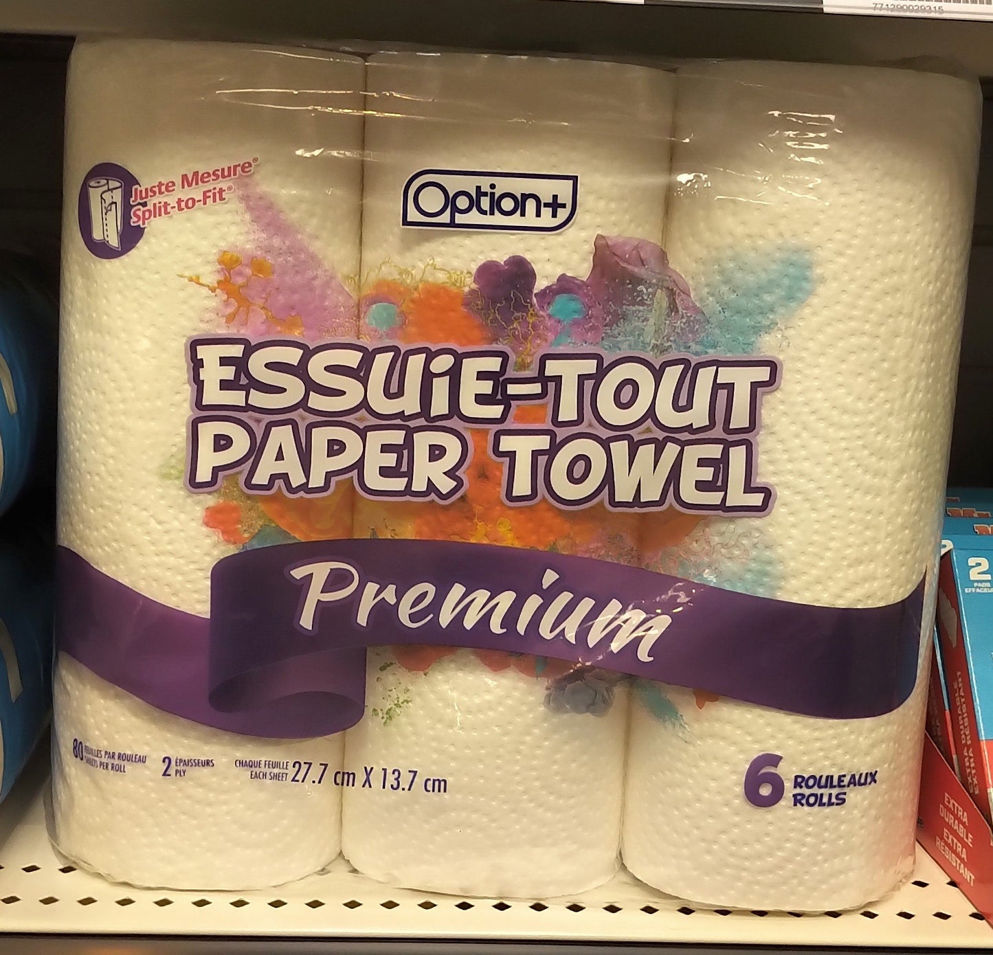 OPTION+ PAPER TOWEL SELECT A SIZE