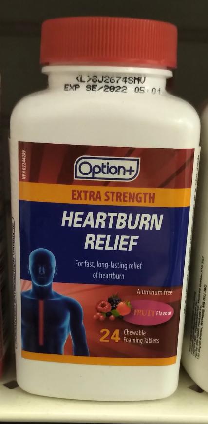 OPTION+ HEARTBURN RELIEF EXTRA STRENGTH