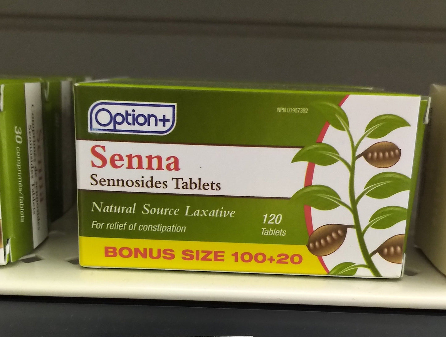 OPTION+ SENNOSIDES TABLETS 100+20