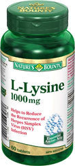 NATURE'S BOUNTY L-LYSINE 1000MG 60'S - Queensborough Community Pharmacy
