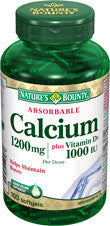 NATURE'S BOUNTY ABSORBABLE CALCIUM SOFTGELS 100'S - Queensborough Community Pharmacy