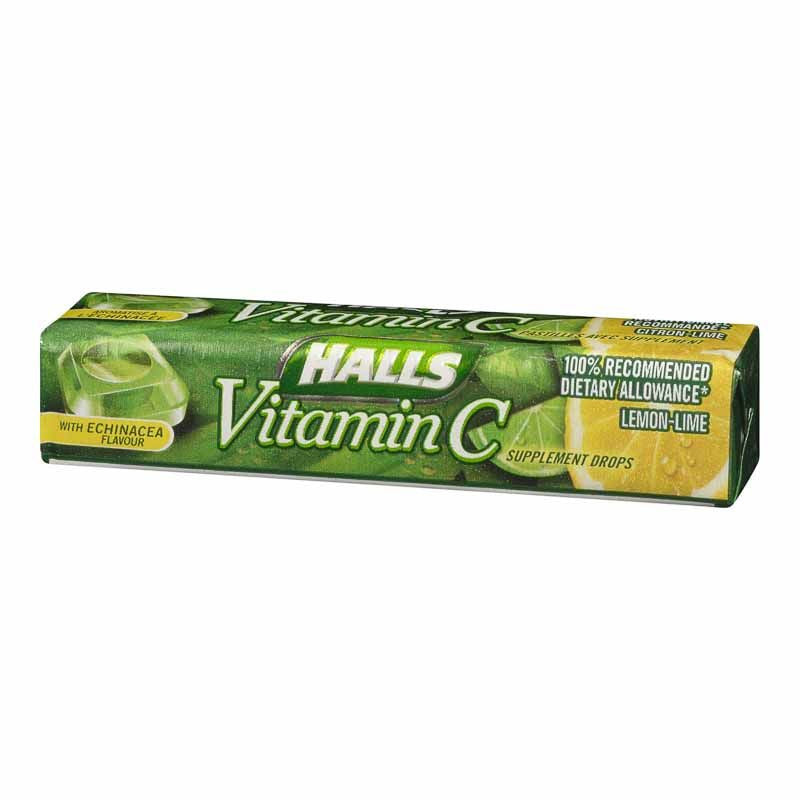 HALLS VITA C LEMON-LIME STICK 9'S - Queensborough Community Pharmacy