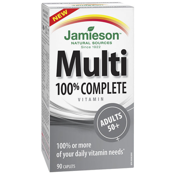 JAMIESON 100% COMPLETE MULTI 50+ ADULT TABLETS 90'S - Queensborough Community Pharmacy
