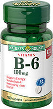 NATURE'S BOUNTY B-6 100MG TABS 100'S - Queensborough Community Pharmacy