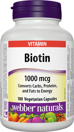 WEBBER BIOTIN 1000MCG CAPS 180'S - Queensborough Community Pharmacy