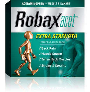 ROBAXACET CPLT X-STR 18'S - Queensborough Community Pharmacy