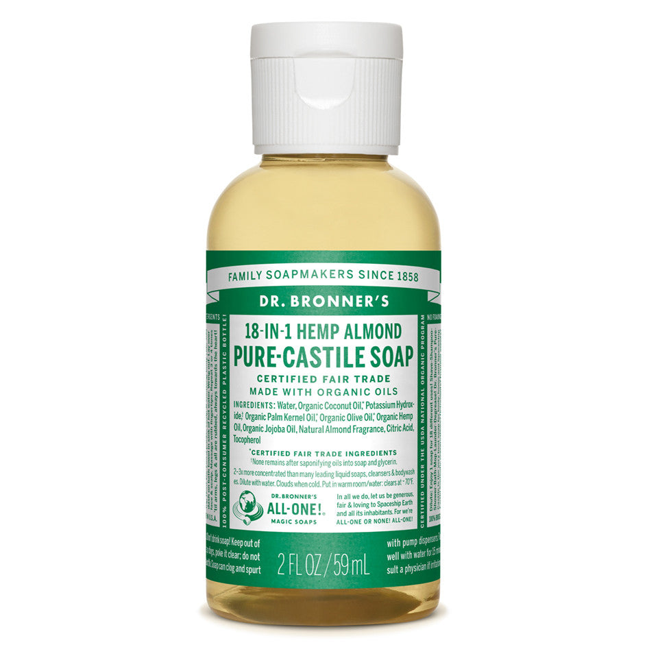 DR BRONNER'S Org Almond Oil Soap 59mL - Queensborough Community Pharmacy