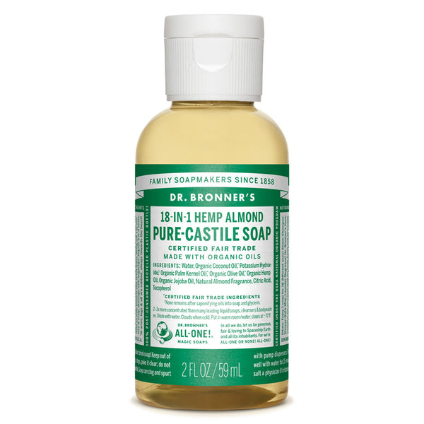 DR BRONNER'S Org Almond Oil Soap 59mL - Queensborough Community Pharmacy