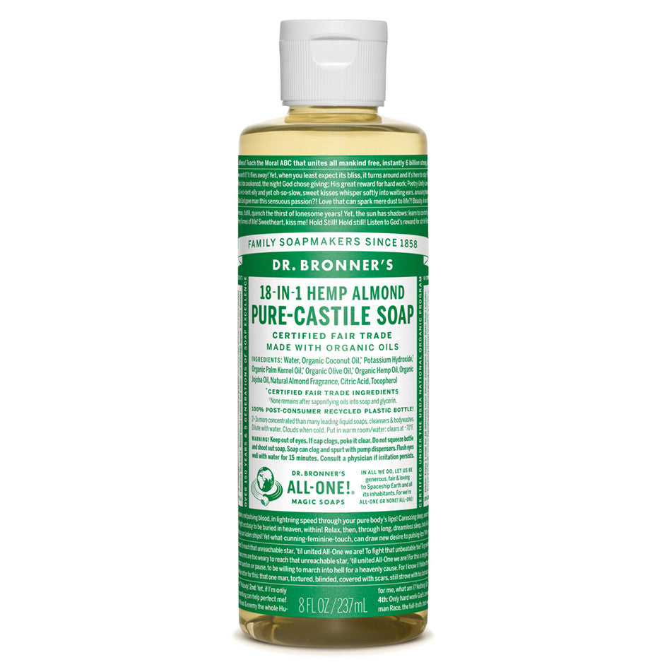 DR BRONNER'S Org Almond Oil Soap 237mL - Queensborough Community Pharmacy
