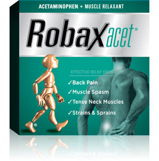 ROBAXACET CPLT 18'S - Queensborough Community Pharmacy