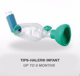 TIPS-HALER INFANT ISOBREA ASTHMA SPACER VALVED HOLDING CHAMBER 1'S - Queensborough Community Pharmacy