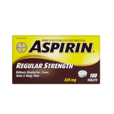 ASPIRIN TABS 325MG 100'S - Queensborough Community Pharmacy