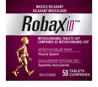 ROBAXIN TABS 50'S - Queensborough Community Pharmacy